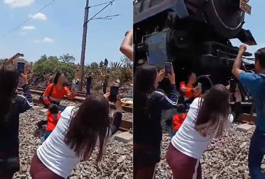La Emperatriz, muere mujer que se tomaba una selfie con el tren