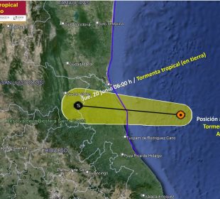 La Tormenta Tropical Alberto tocará tierra, Veracruz y Tamaulipas