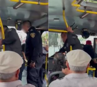 (VIDEO) Policías golpean a conductor de camión en Tlalpan