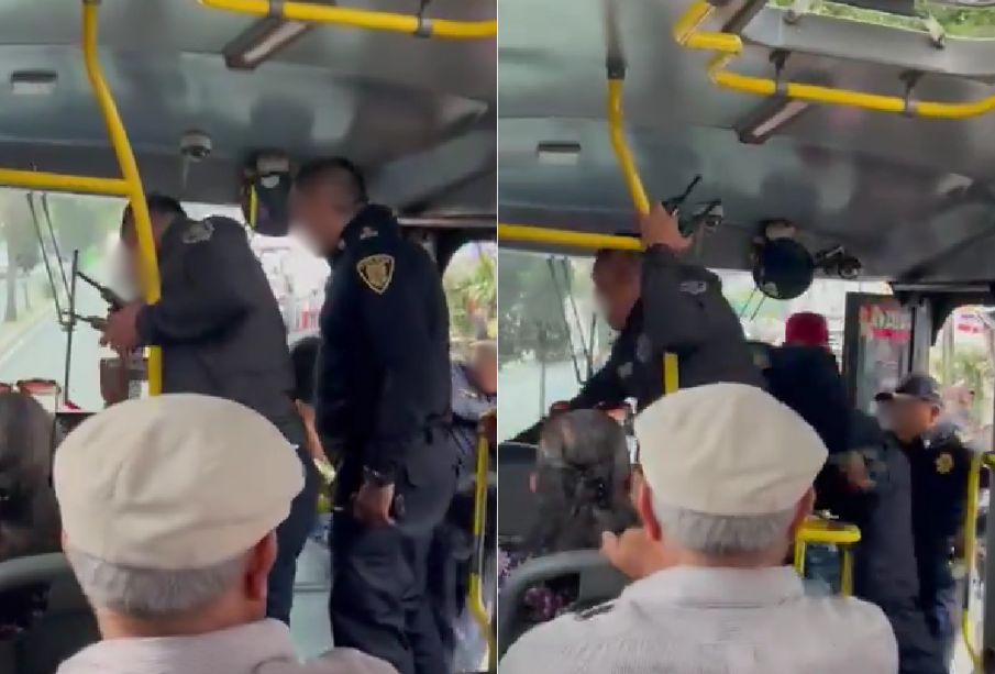 (VIDEO) Policías golpean a conductor de camión en Tlalpan