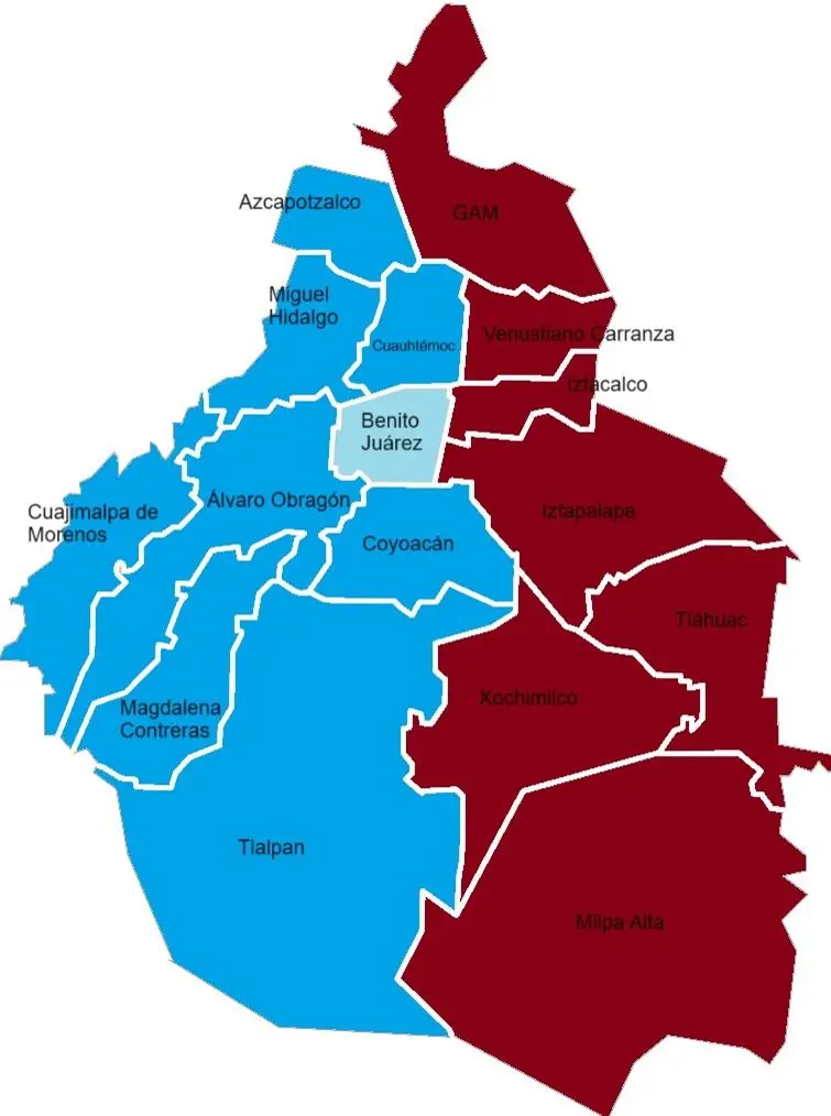 Mapa electoral CDMX: Así quedan las alcaldías tras Elecciones 2024