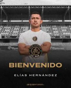 Elías Hernández, exjugador de Cruz Azul, se une al Club Atlético La Paz