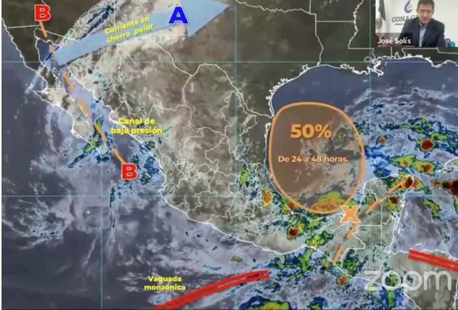 Zona de baja presión podría convertirse en ciclón