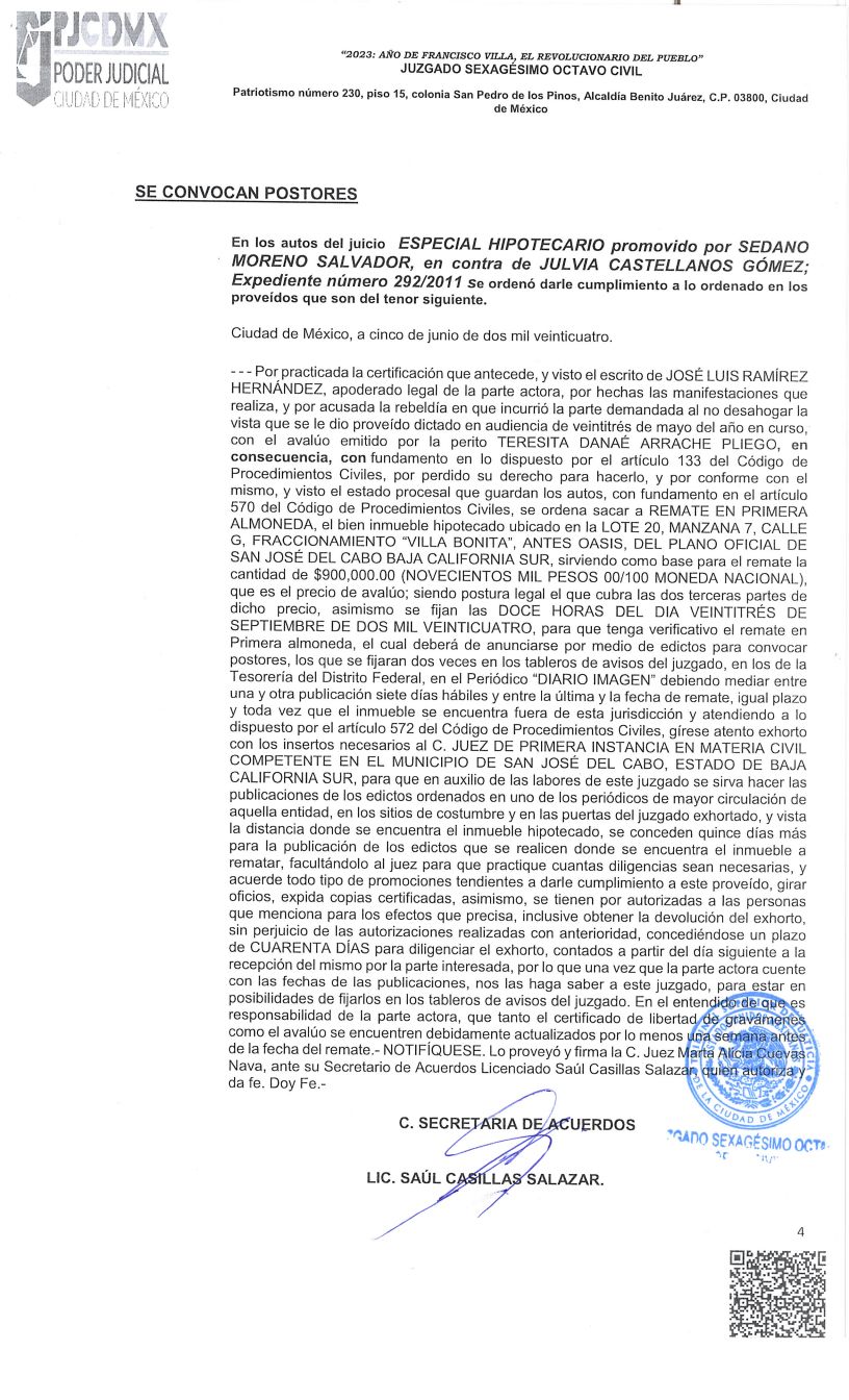 Convocatoria 292/2011