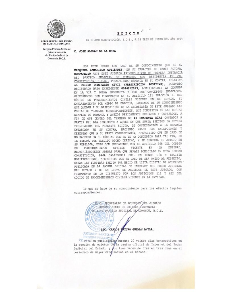 Edicto 00462/2023