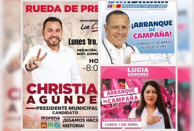 Publicidad de partidos políticos en BCS