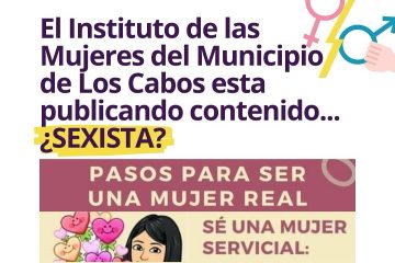 Feministas critican publicación sexista del Instituto de las Mujeres