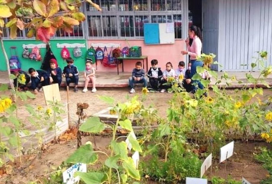 Estudiantes de preescolar en La Paz