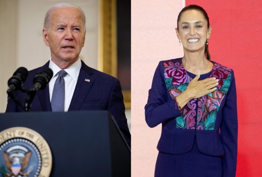 Joe Biden y Claudia Sheinbaum