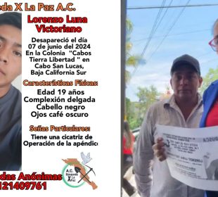 Padre clama ayuda al gobernador: su hijo desapareció Los Cabos