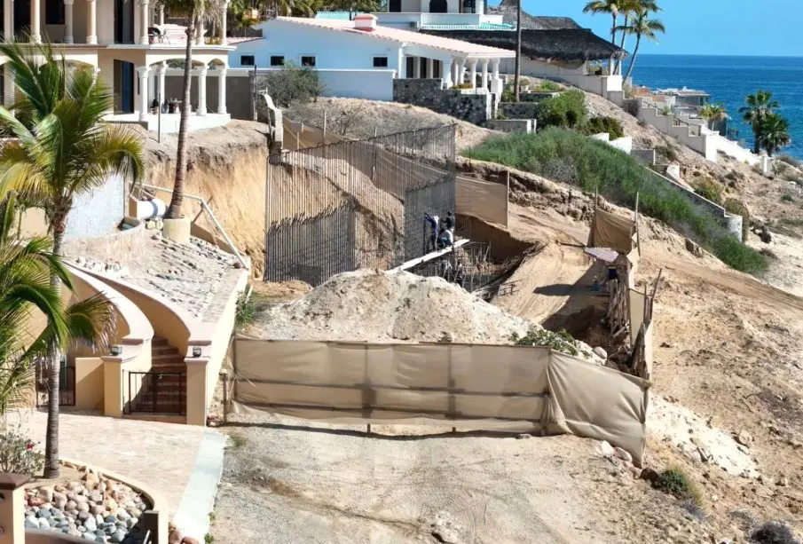 Acceso bloqueado a playa