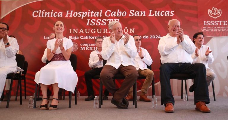 AMLO y Claudia Sheinbaum entregan clínica del ISSSTE en CSL