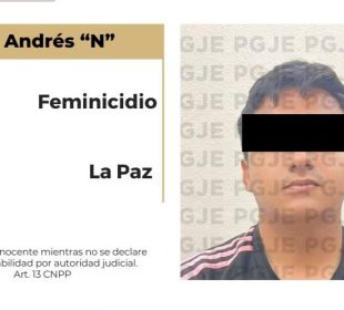 Cae presunto feminicida de Leslie Desirée en La Paz