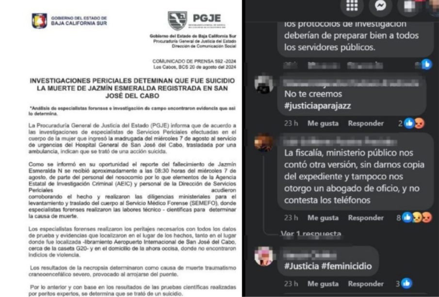 Caso Jazmín Esmeralda No fue suicidio, fue feminicidio