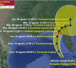 La tormenta tropical Debby se forma en el Golfo de México, amenaza a Florida