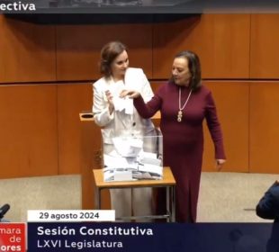 Las senadoras Lilly Téllez y Lucía Trasviña, conflicto (VIDEO)