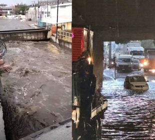 Río Hondo fue desbordado