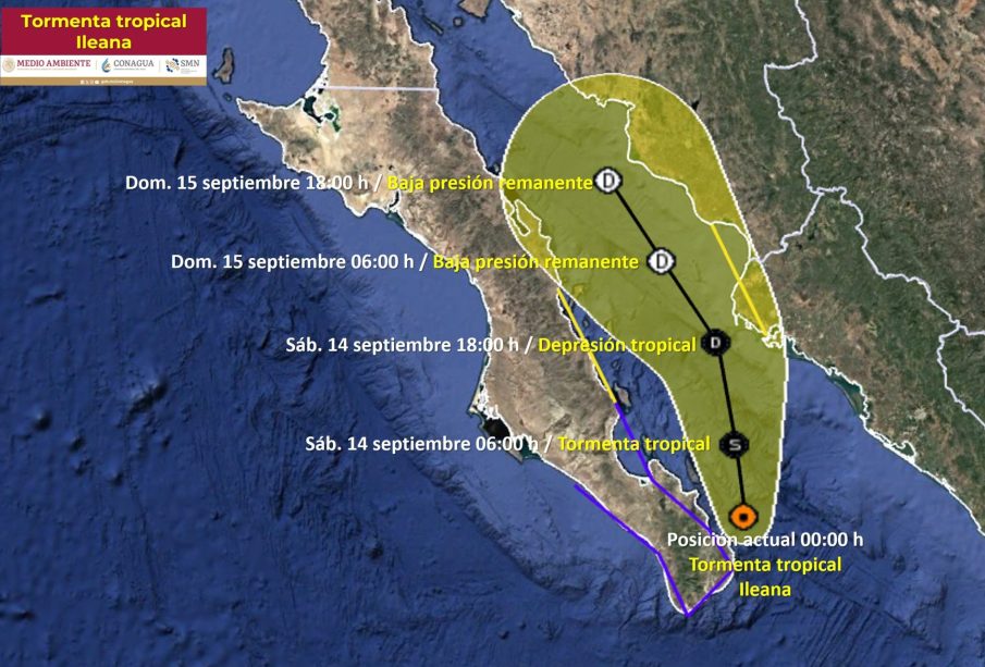 Tormenta tropical Ileana afecta Los Cabos y La Paz, en BCS