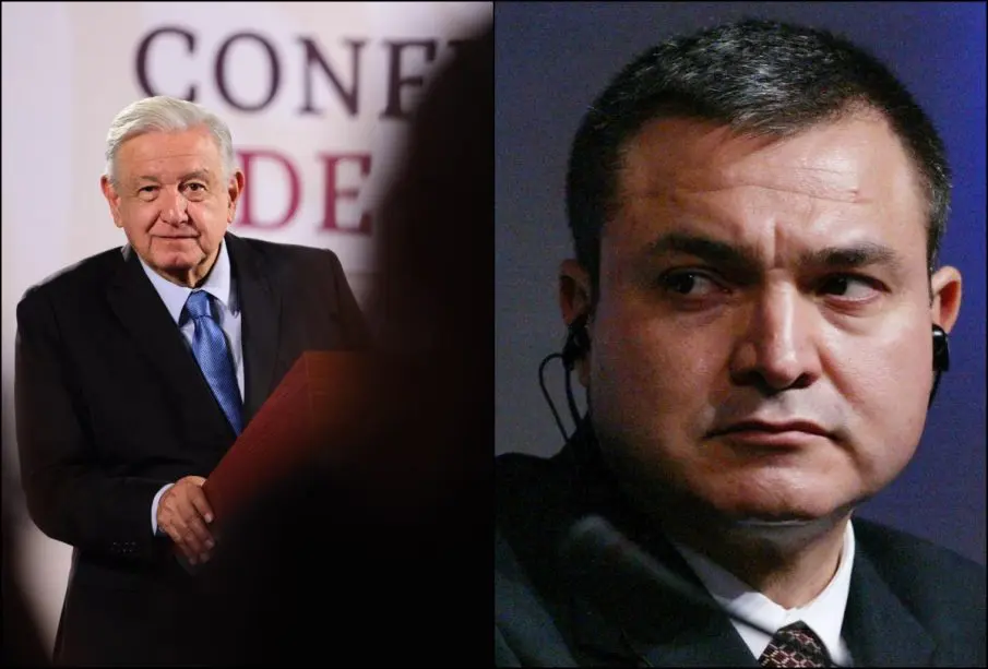 AMLO y Genaro García Luna.