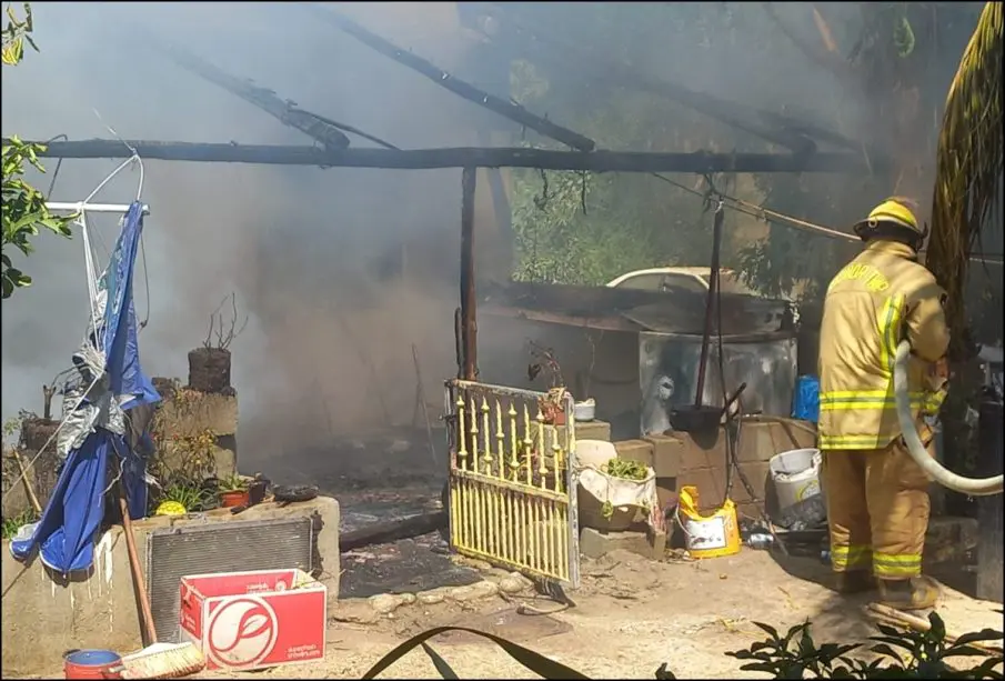 Incendio en Los Barriles.