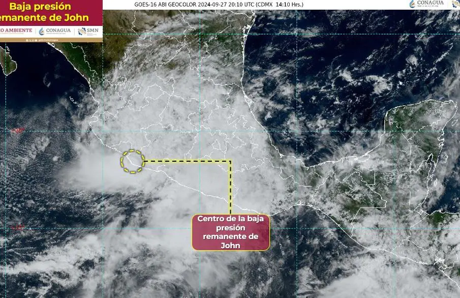 Imagen satelital de John