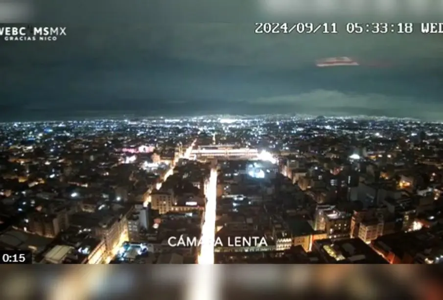 luz misteriosa captada por cámaras