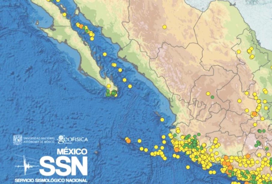 Mapa sísmico de BCS