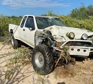 Accidente automovilístico en Cabo del Este