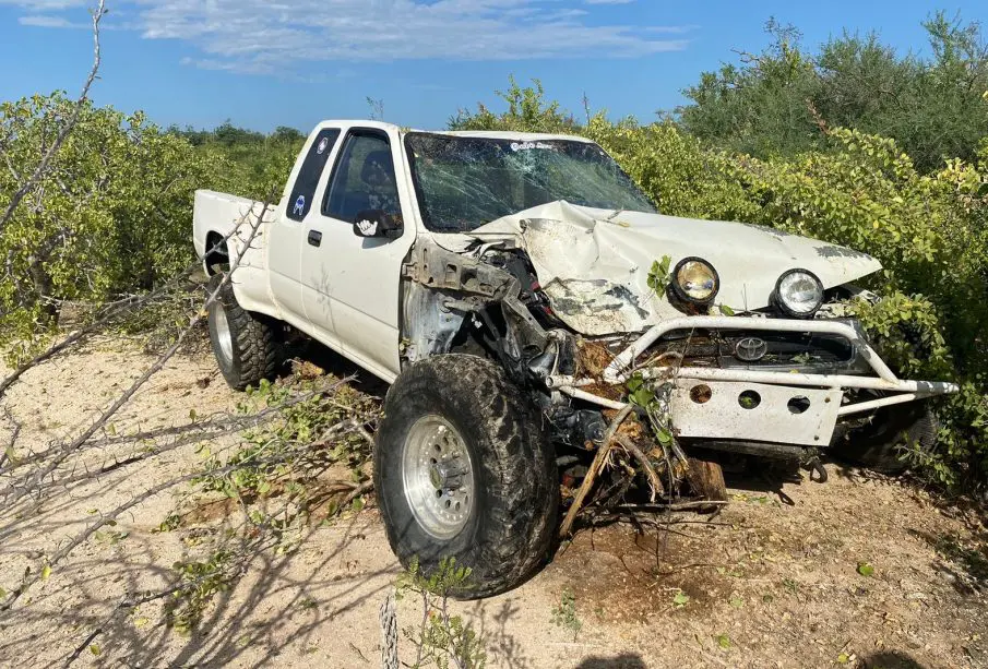 Accidente automovilístico en Cabo del Este
