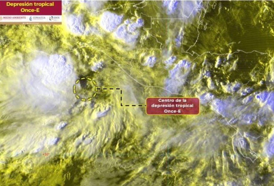 Depresión tropical Once-E se forma en el Pacífico