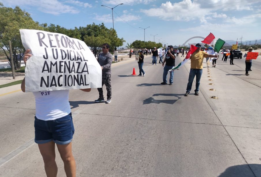 Trabajadores del Poder Judicial manifestándose