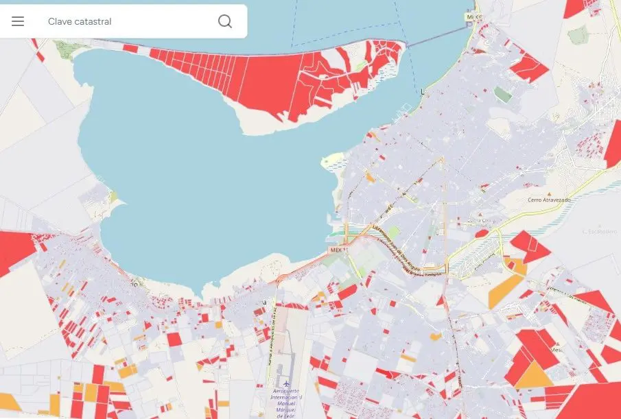 Visor Urbano La Paz, un mapa con datos catastrales y predial