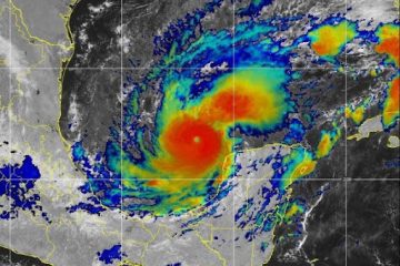 Imagen satelital del huracán Milton