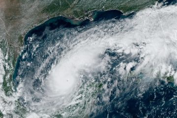 Imagen satelital del huracán Milton