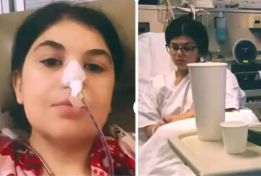 Mujer en el hospital tras descubrir que tiene 5 órganos de más