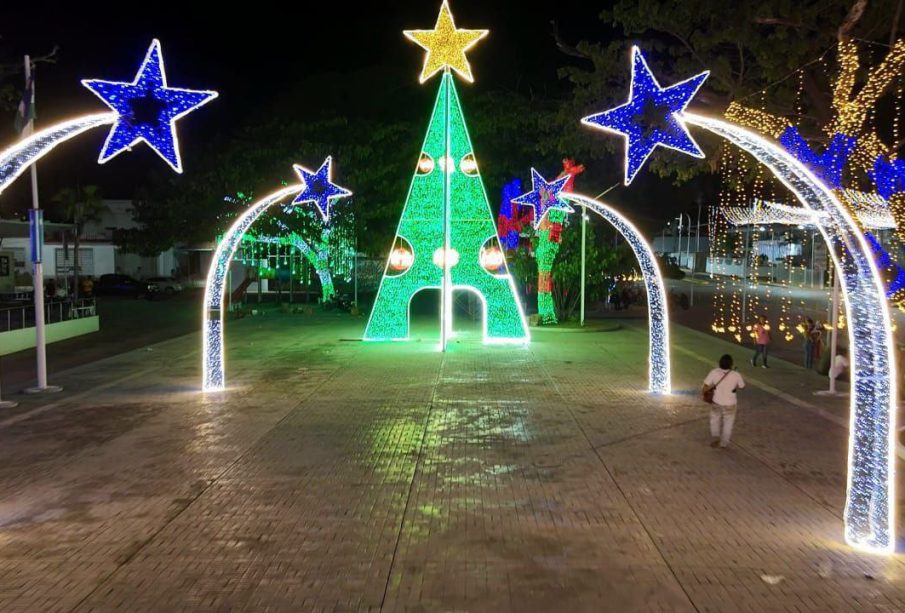 Adornos navideños en Venezuela