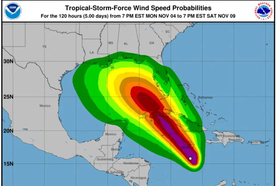 Tormenta Tropical Rafael, se encienden alarmas en Cuba