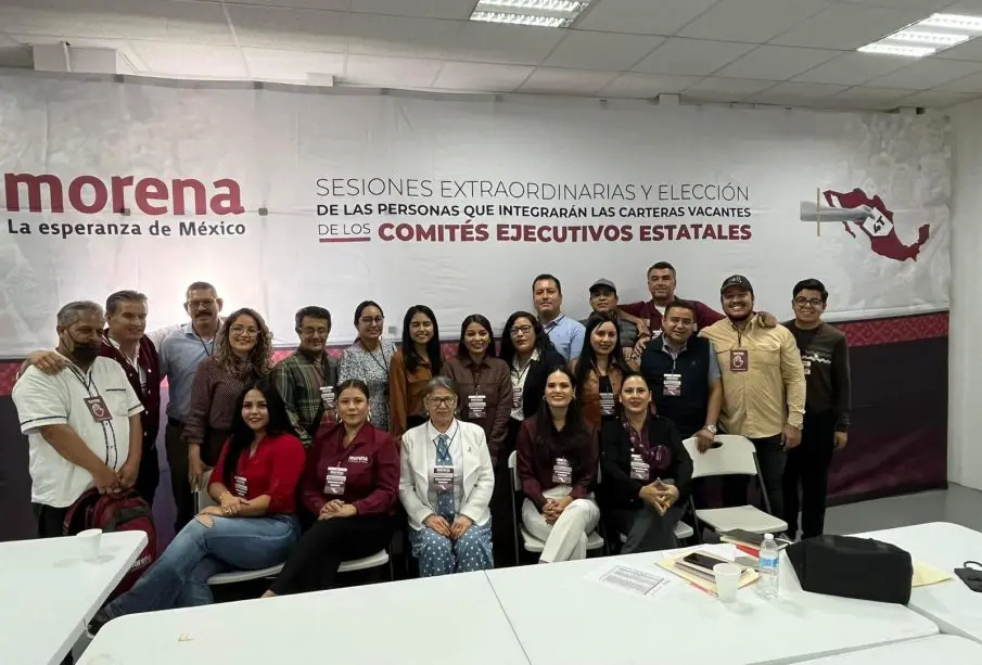 Nombramiento de la nueva presidenta del Comité Ejecutivo Estatal de Morena en Baja California Sur, en una sesión extraordinaria