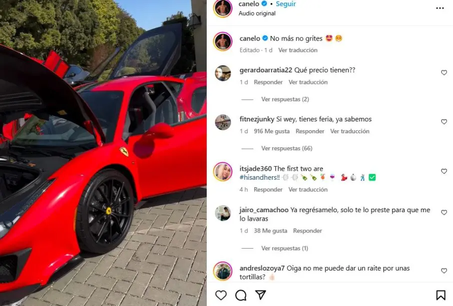 Ferraris del Canelo Álvarez
