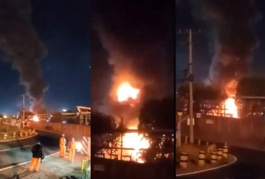 Refinería de Salamanca presenta incendio, alerta (video)