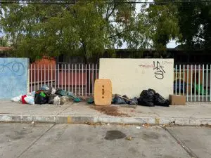la acumulación de basura afecta al jardín desde hace más de 30 años