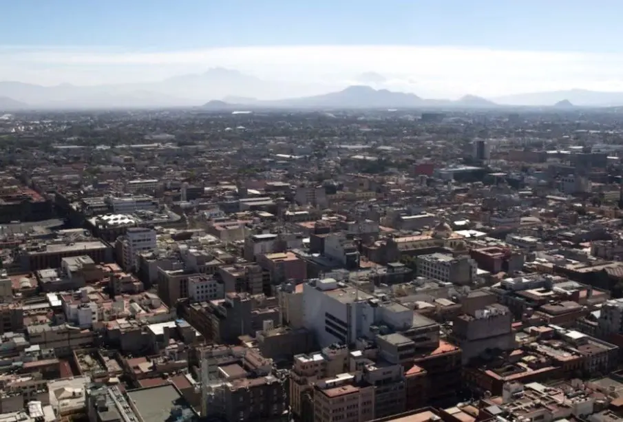Foto panorámica sobre la calidad del aire en la CDMX