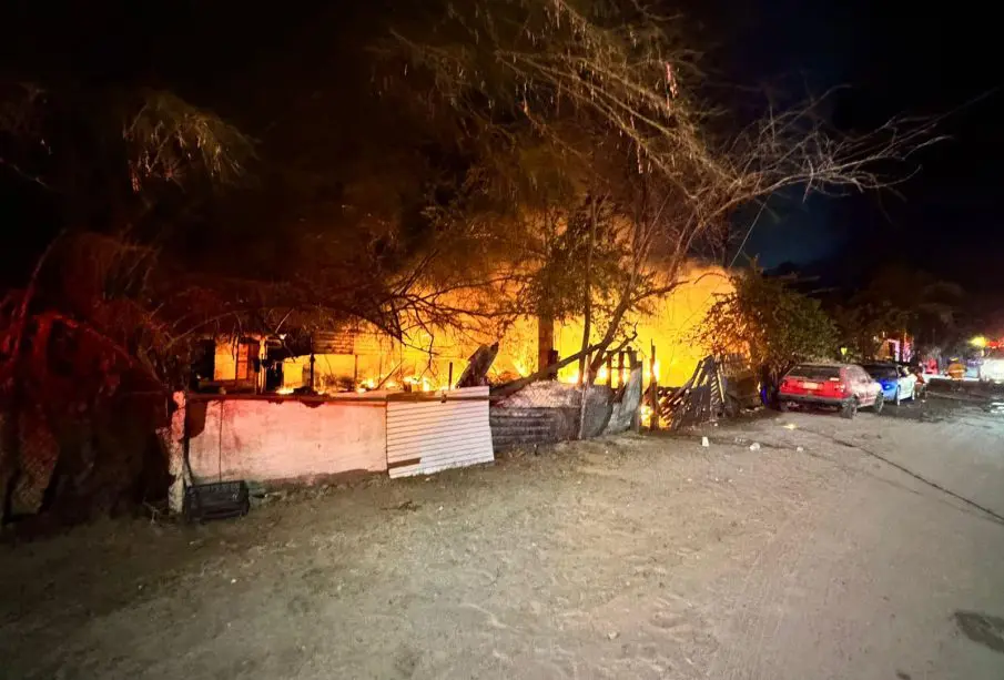 Incendio en La Paz