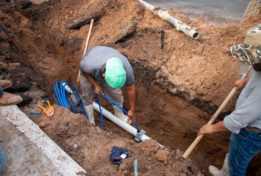 Trabajos de OOMSAPAS La Paz