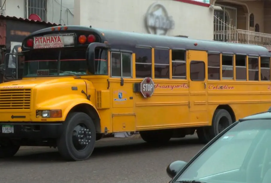Unidad de transporte público en La Paz