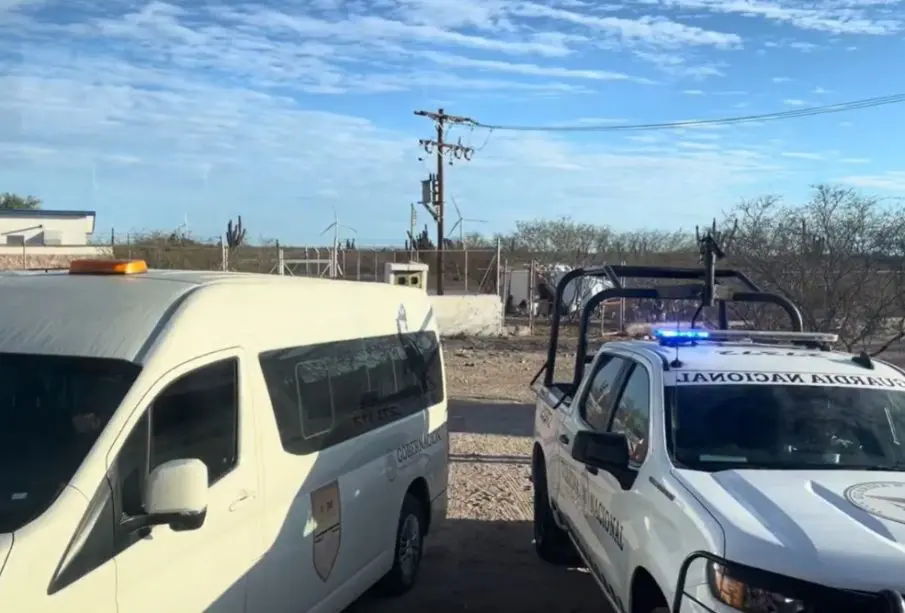 Filtro de revisión migratorio en la carretera de Baja California Sur