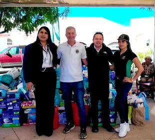 se realizó la entrega oficial de donativos, por parte de CPS Media La Paz, al Asilo de Ancianos San Vicente de Paúl.