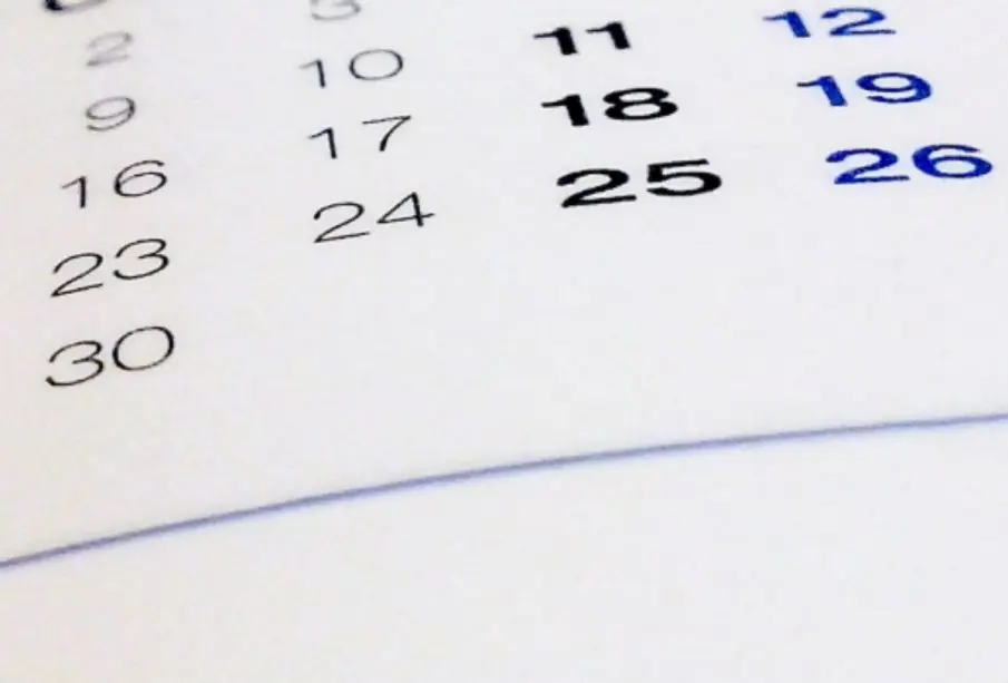 Calendario.