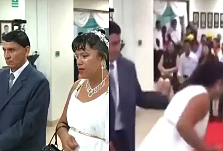 Novia huye de la boda en Perú