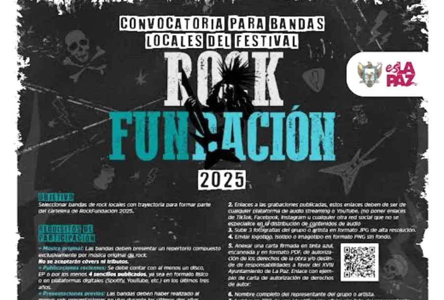 Convocatoria de Festival de Rock en La Paz